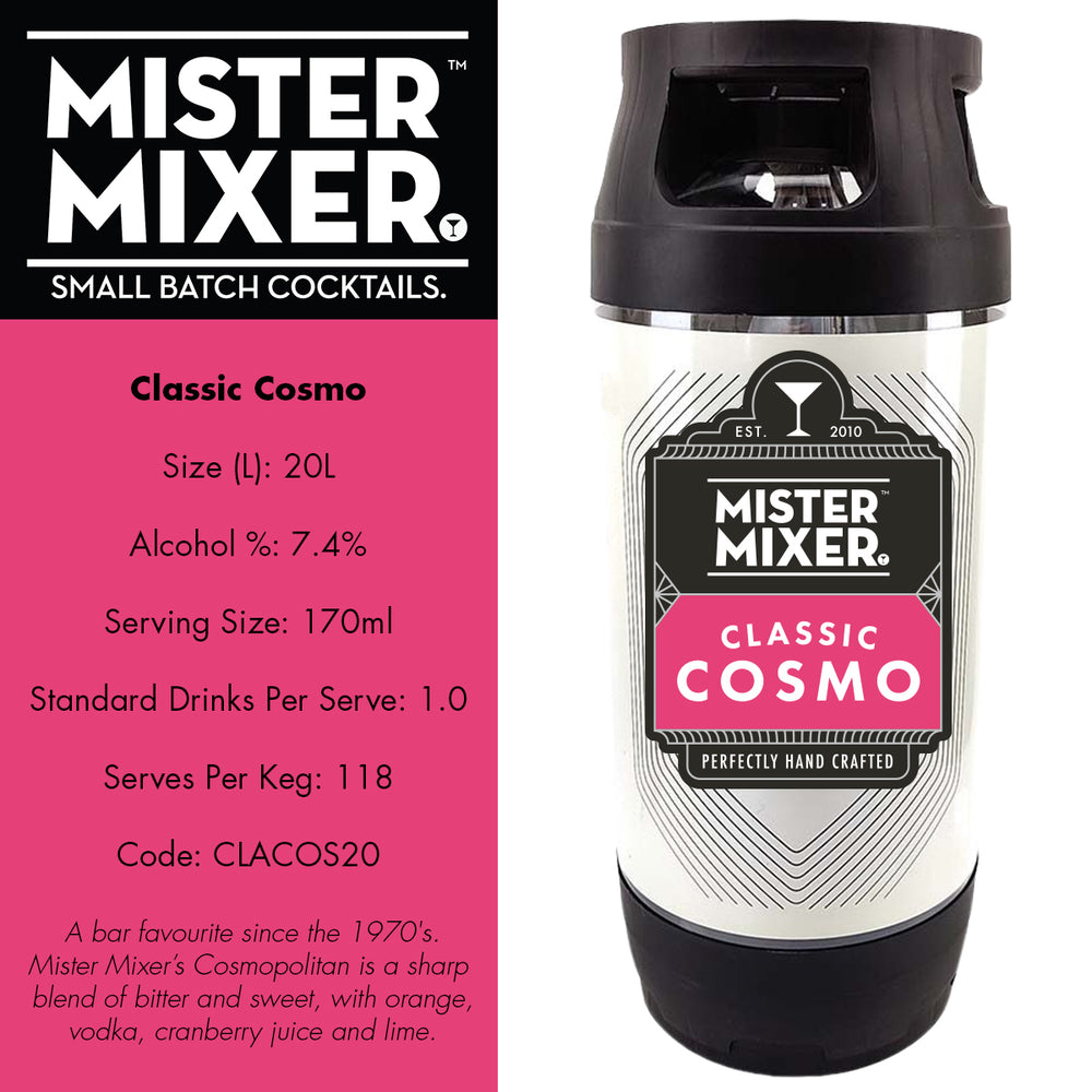 Classic Cosmo 20L Keg - 7.4% ABV - 118 Std Drinks