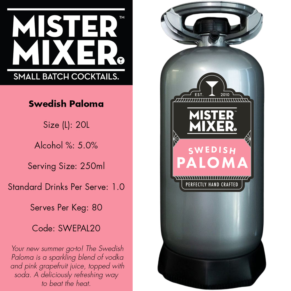 Swedish Paloma 20L Keg - 5% ABV - 80 Std Drinks